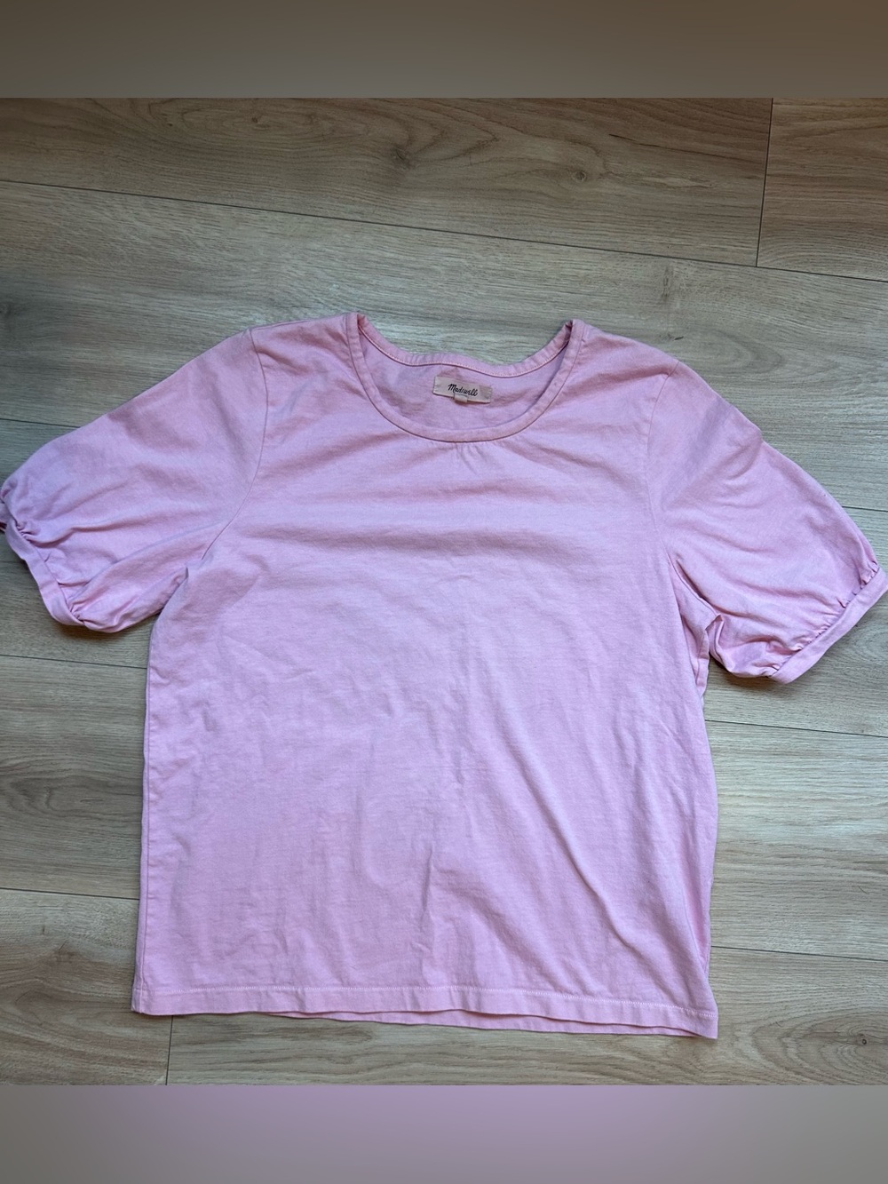 Madewell Pale Pink Short Sleeve Crewneck Tee